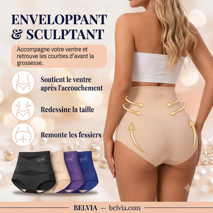 Culotte Gainante Sans Couture – Taille Haute & Effet Ventre Plat