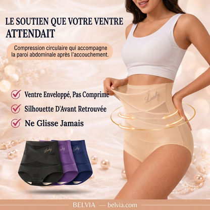 Culotte Gainante Sans Couture – Taille Haute & Effet Ventre Plat