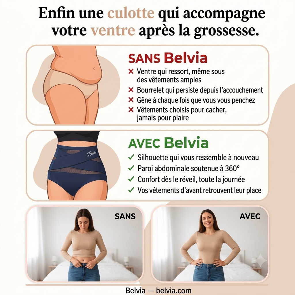Culotte Gainante Sans Couture – Taille Haute & Effet Ventre Plat
