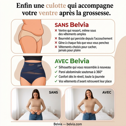 Culotte Gainante Sans Couture – Taille Haute & Effet Ventre Plat